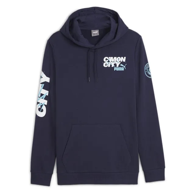 Puma Manchester City Ftblicons Hoodie  - Blue