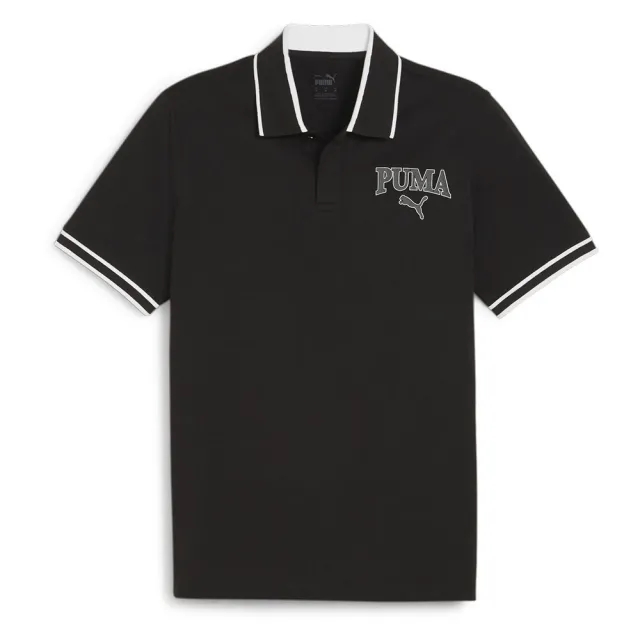 Puma Squad Short Sleeve Polo  - Black