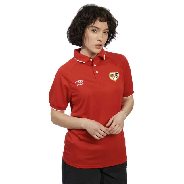 Umbro Rayo Vallecano De Madrid 23/24 Short Sleeve Polo Walk  - Red