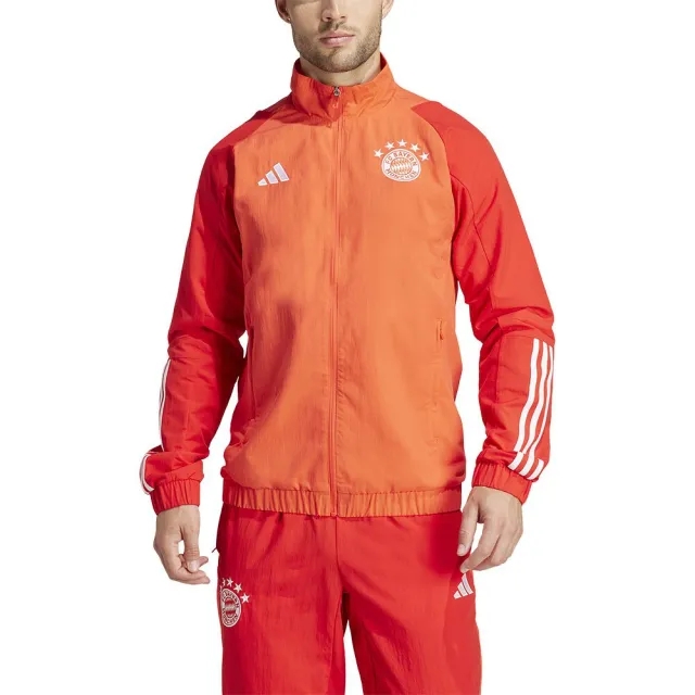 Adidas Bayern Munich 23/24 Tracksuit Jacket Pre Match  - Orange