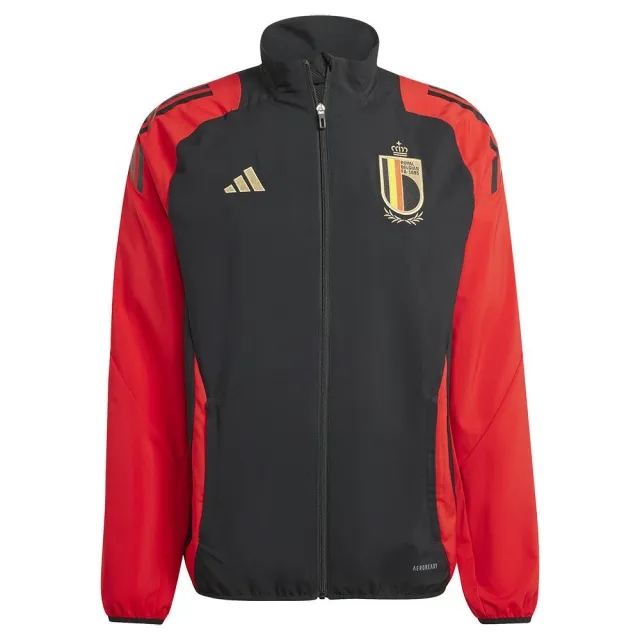 Belgium FA adidas Training Presentation Jacket - Black