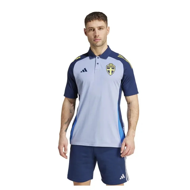 adidas Sweden Polo Tiro 24 - Chalk Blue/Team Navy - ['Blue']