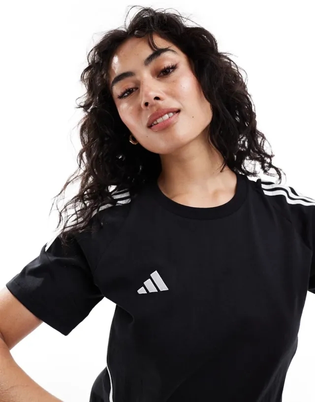 adidas  TIRO24 SWTEEW  women's T shirt in Black
