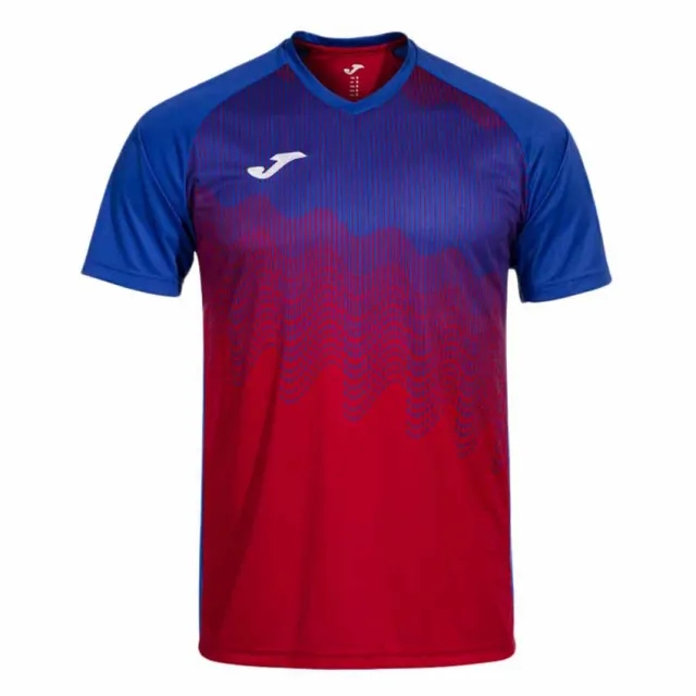 Joma Tiger Vi Short Sleeve T-shirt  - Red,Blue
