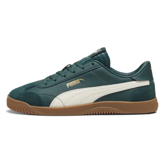 PUMA Club 5v5 Leather Blend Trainers, Green