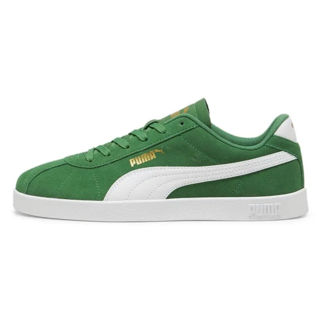 Puma Unisex Club 2 Green Trainers Suede