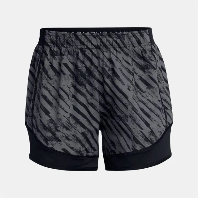 Women's  Under Armour  Challenger Pro Printed Shorts Black / White L
