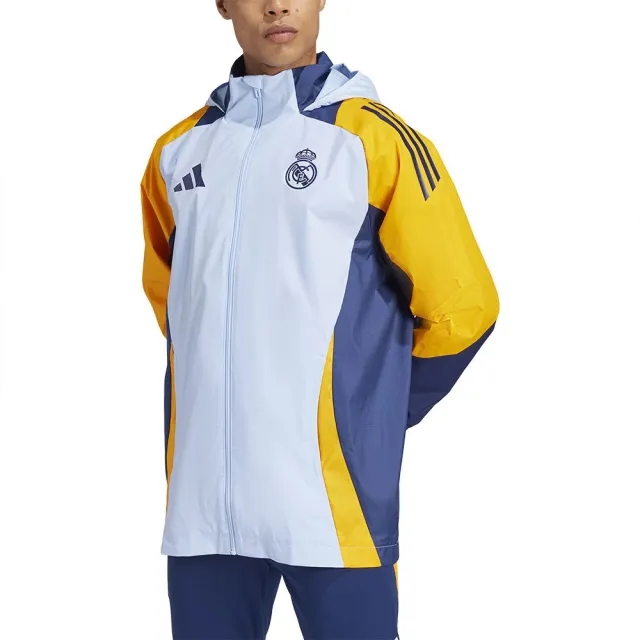 Real Madrid Allweather Jacket (Glow Blue) 2024-2025 Men's Size: Small Made By: Adidas