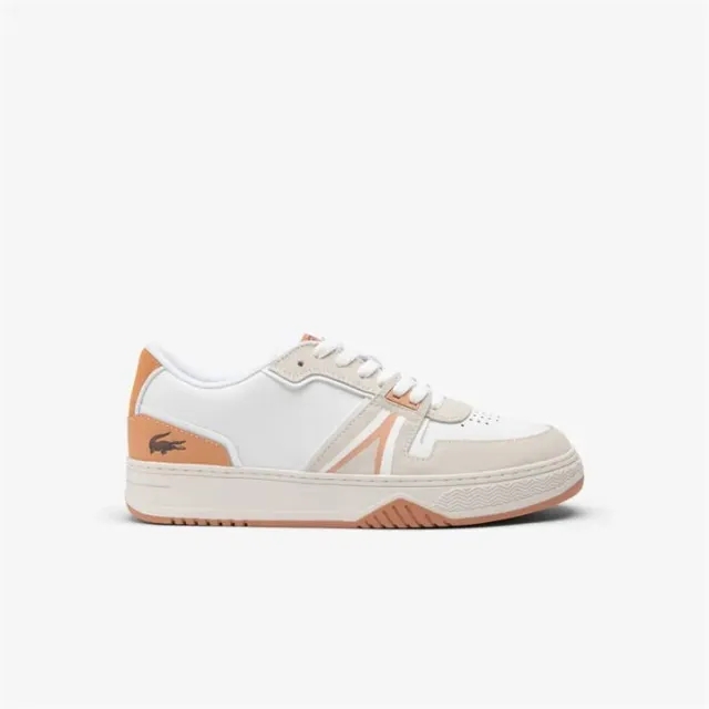 Lacoste Men's L001 Leather Sneakers - White / Light Brown