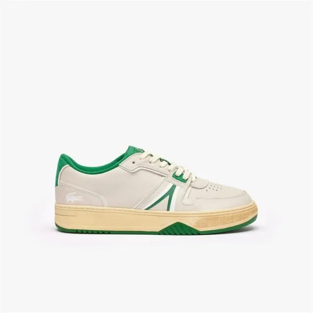 Lacoste Men's L001 Vintage Leather Sneakers - White / Green