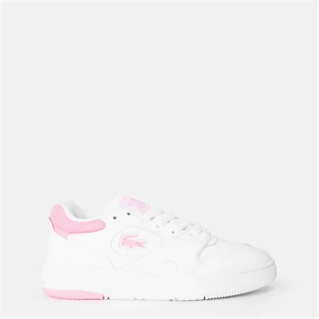 Lacoste Women's Lineshot Trainers - White & Light Pink