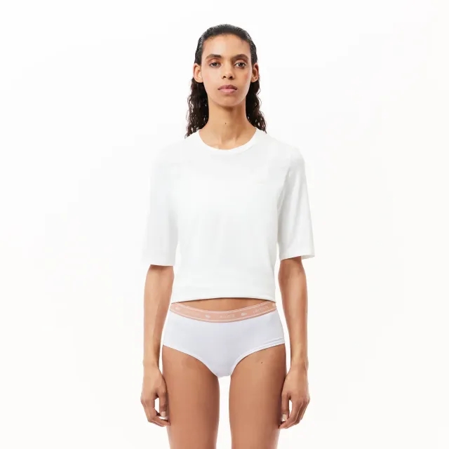 Lacoste Branding Shorty - White