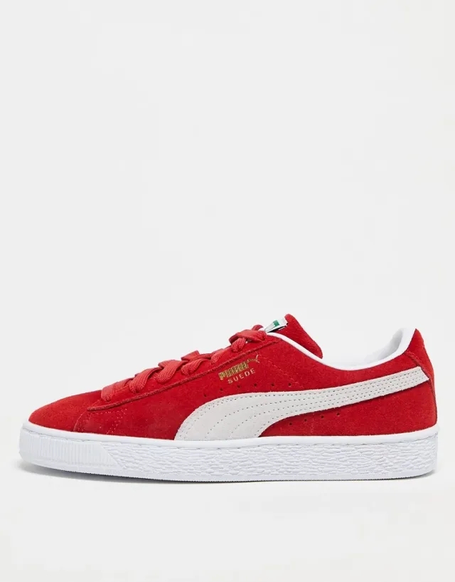 Puma  SUEDE  men's Shoes (Trainers) in Red