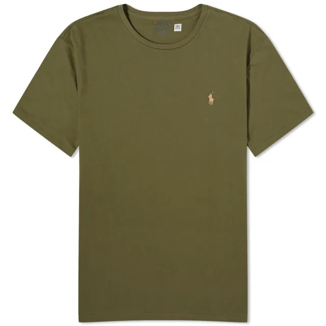Polo Ralph Lauren  T-SHIRT AJUSTE EN COTON  men's T shirt in Kaki