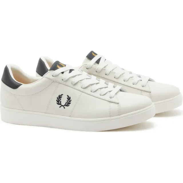 Fred Perry Spencer Leather Trainers In White