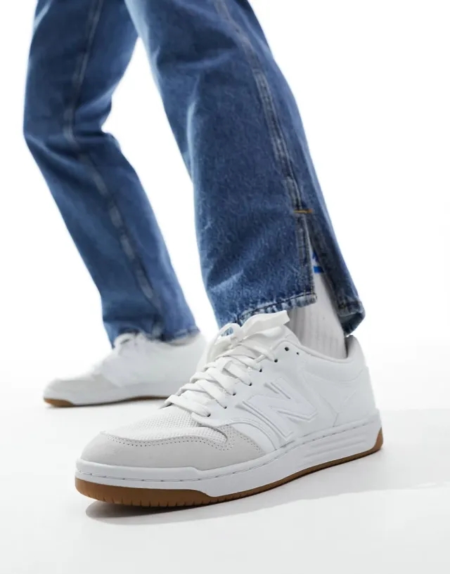 New Balance 480 trainers in white