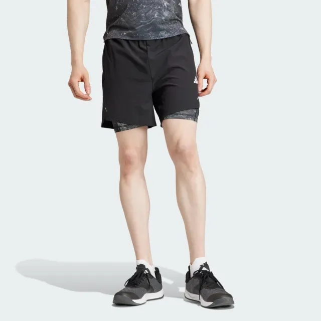 adidas Men Power Workout 2 in 1 Shorts