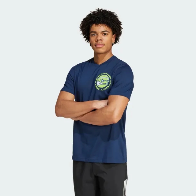 Adidas Performance Racket Sport Rebels T-Shirt In Blue