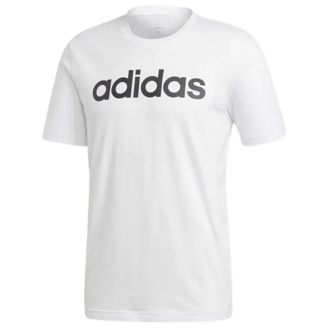 Adidas Essentials Linear Short Sleeve T-shirt  - White