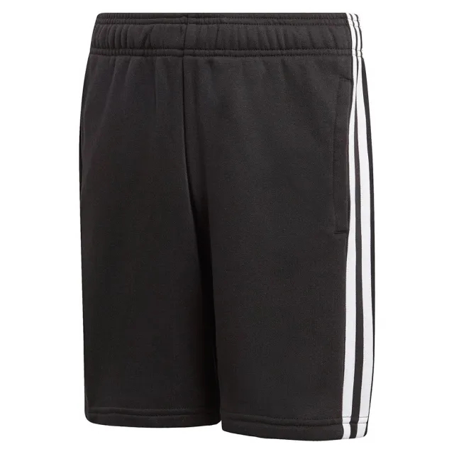 Adidas Essentials 3 Stripes Knit Shorts  - Black