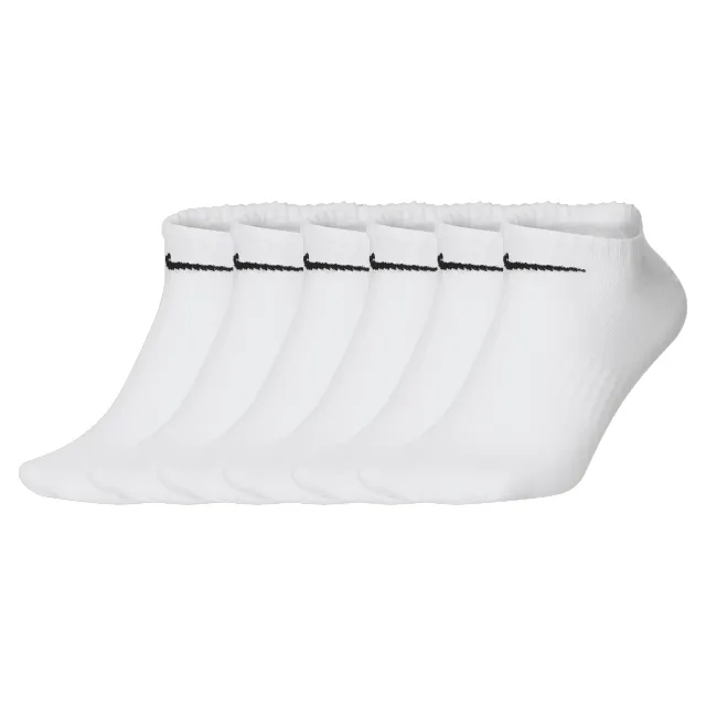 Nike Training Everyday Lightweight 6 Pack No Show Socks In White