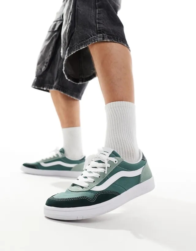 Vans cruze too comfy cush trainers in green multi