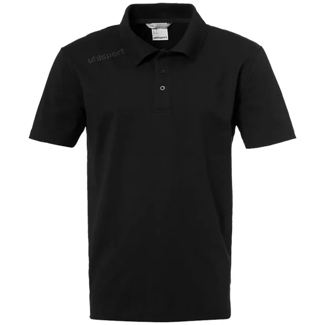 Uhlsport Essential Short Sleeve Polo  - Black