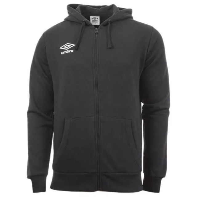 Umbro Small Logo Full Zip Sweatshirt  - Black