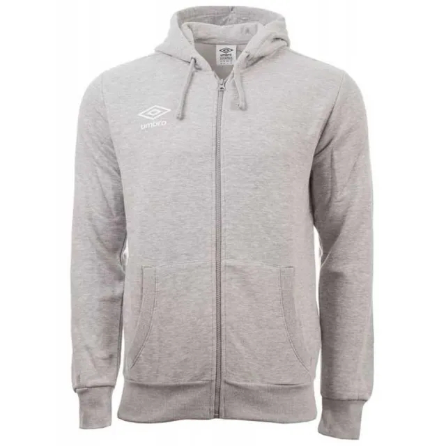 Umbro Small Logo Full Zip Sweatshirt  - Grey