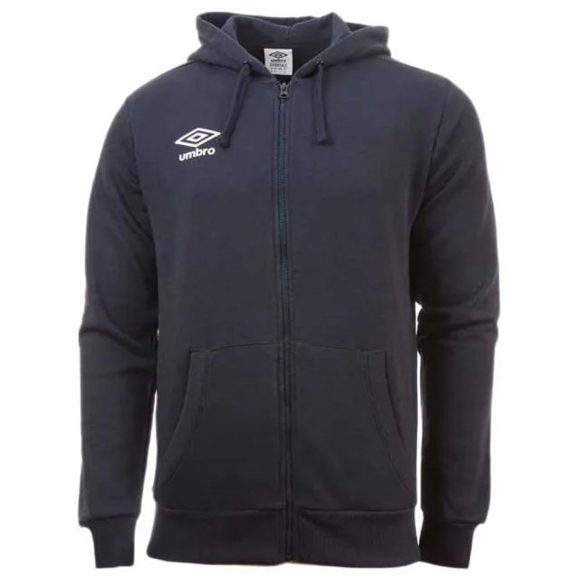Umbro Small Logo Full Zip Sweatshirt  - Blue