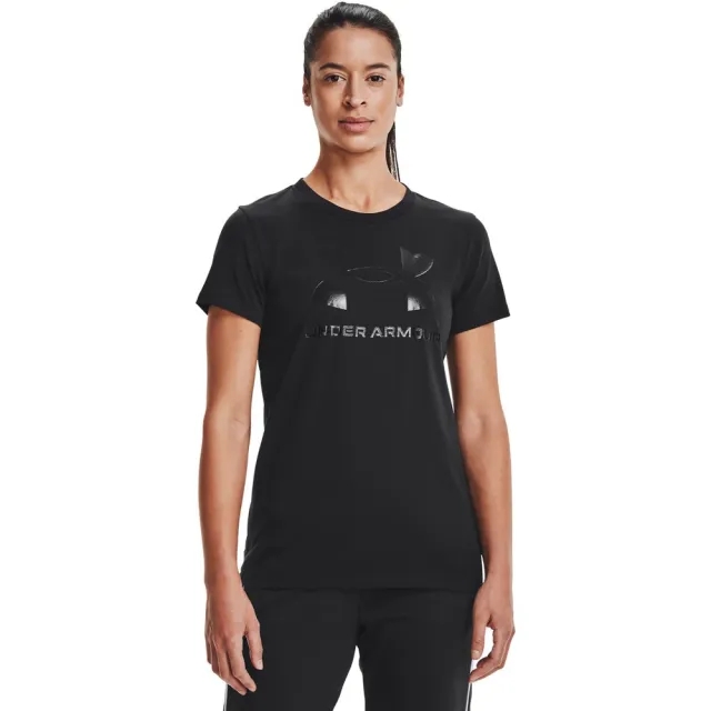 Women's  Under Armour  Rival Logo Short Sleeve Black / Black XXL