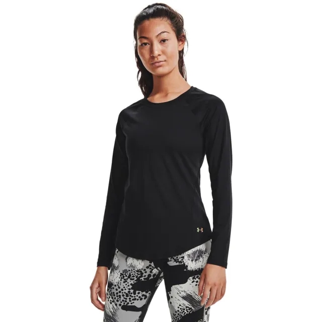 Under Armour Womenss UA Rush Long Sleeve T-Shirt in Black