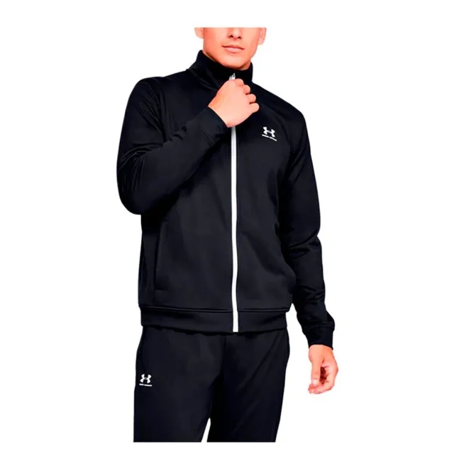 Men's  Under Armour  Sportstyle Tricot Jacket Black / Onyx White XXL