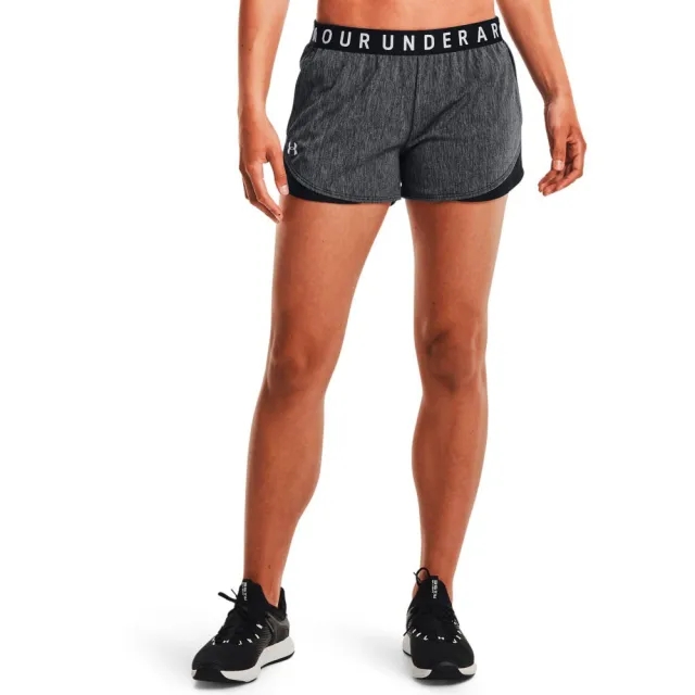 Women's  Under Armour  Play Up 3.0 Twist Shorts Black / Black / White XL