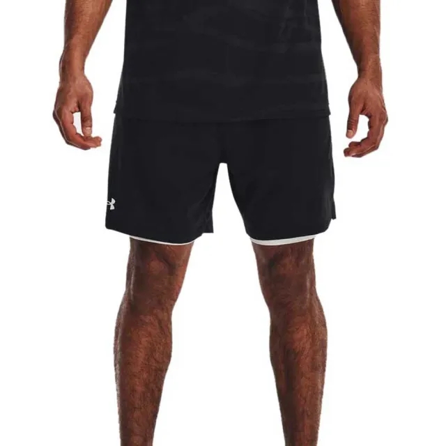Men's  Under Armour  Vanish Woven 2-in-1 Shorts Black / White M