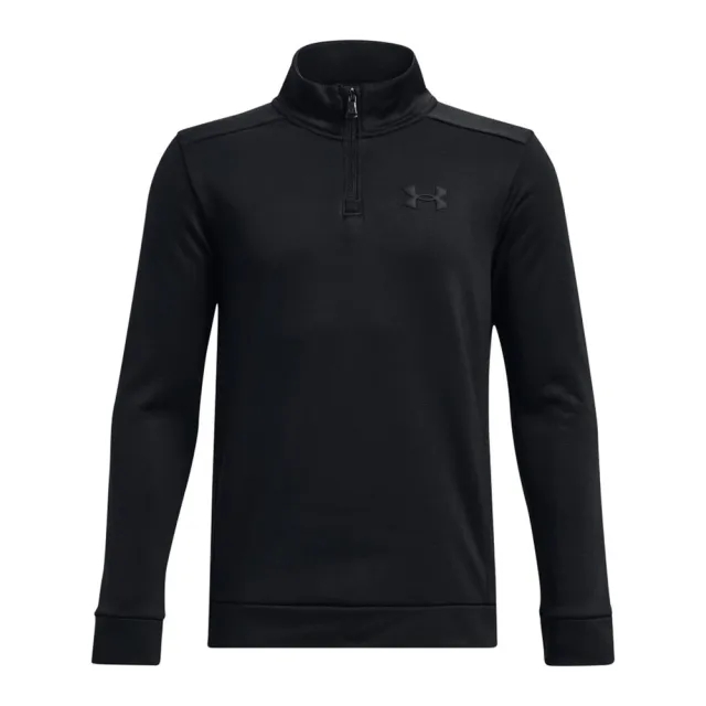 Under Armour Boys' Armour Fleece® ¼ Zip Black / Black YXL (63 - 67 in)