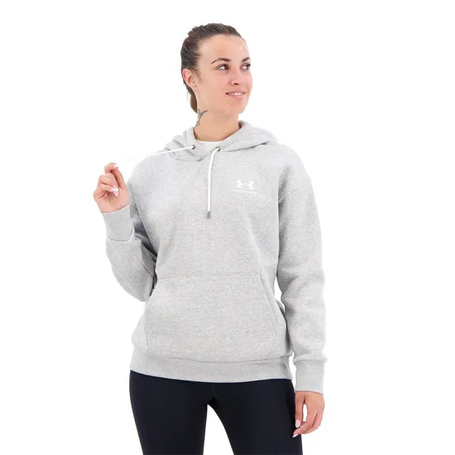 UNDER ARMOUR Women's Essential Fleece Hoodie - Grey, Grey