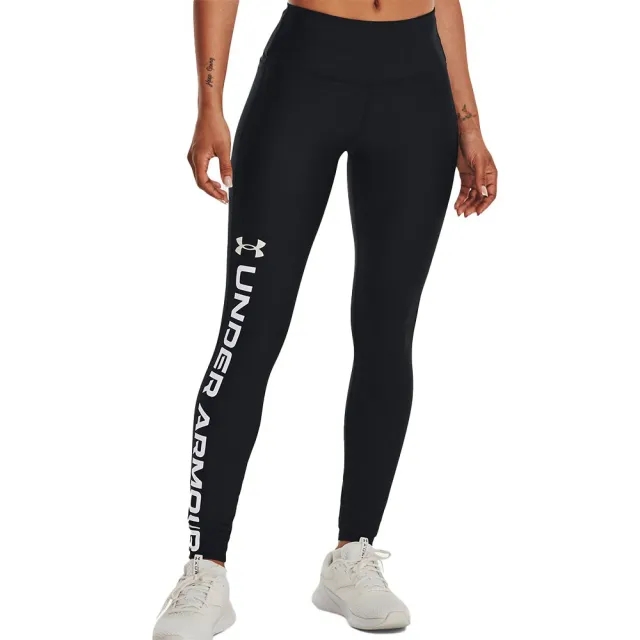 Under Armour Women's HeatGear® Full-Length Leggings Black / White XS