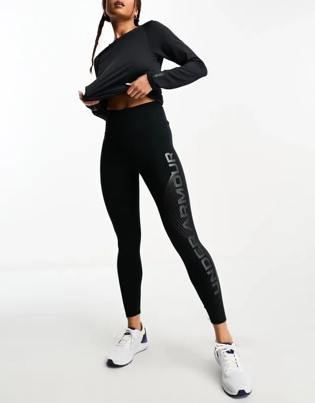 Under Armour Motion Branded Ankle Leggings Women's - Red