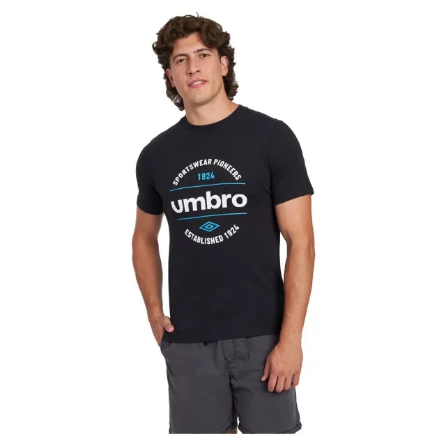 Umbro Circular Graphic Short Sleeve T-shirt  - Black
