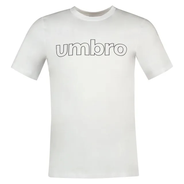 Umbro Linear Logo Graphic Short Sleeve T-shirt  - White