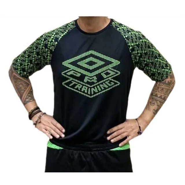 Umbro Pro Training Active Graphic Short Sleeve T-shirt  - Black