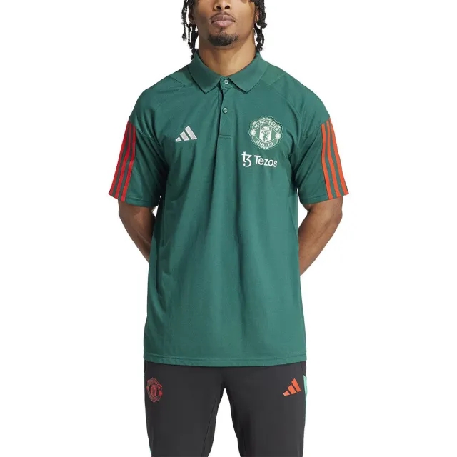 Manchester United adidas Training Polo - Green