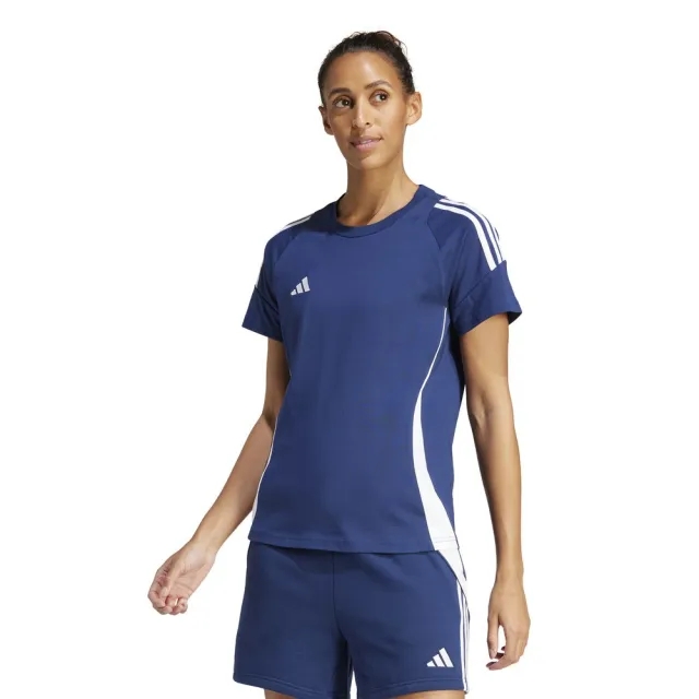 Adidas Tiro24 Sweat Short Sleeve T-shirt  - Blue