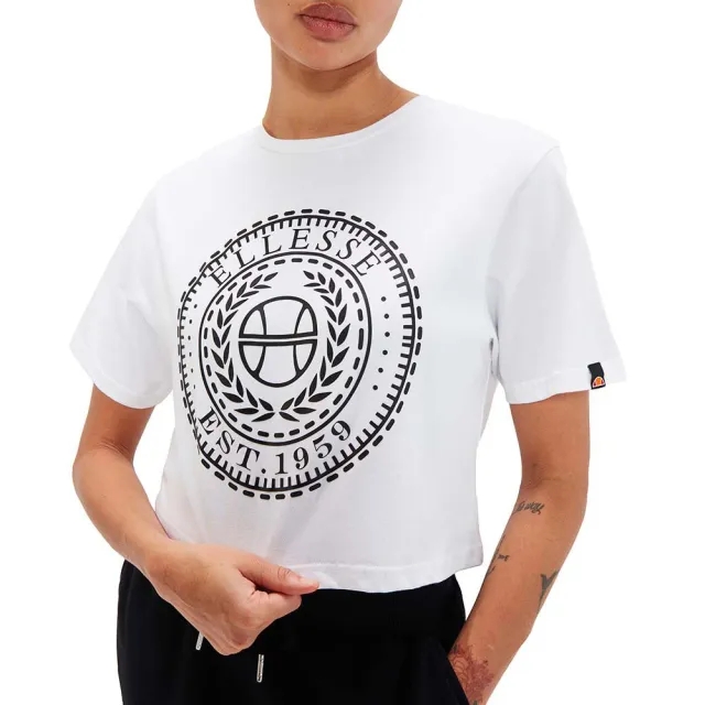 Ellesse Carala Crop Short Sleeve T-shirt  - White