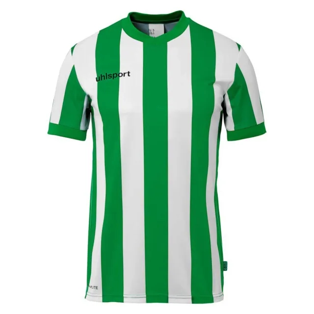 Uhlsport Retro Stripe Short Sleeve T-shirt  - Green