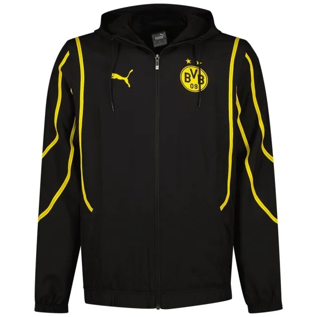 Puma Dortmund Jacket Pre Match Woven Anthem - ['Black']