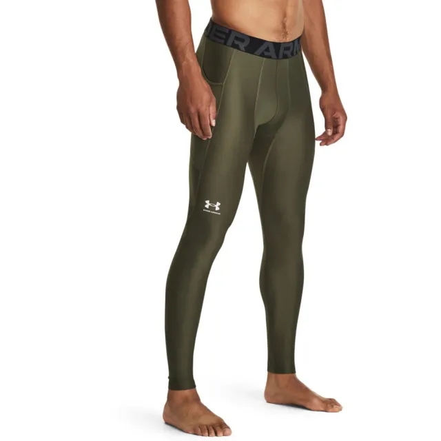 Under Armour Men's HeatGear® Leggings Marine OD Green / White L