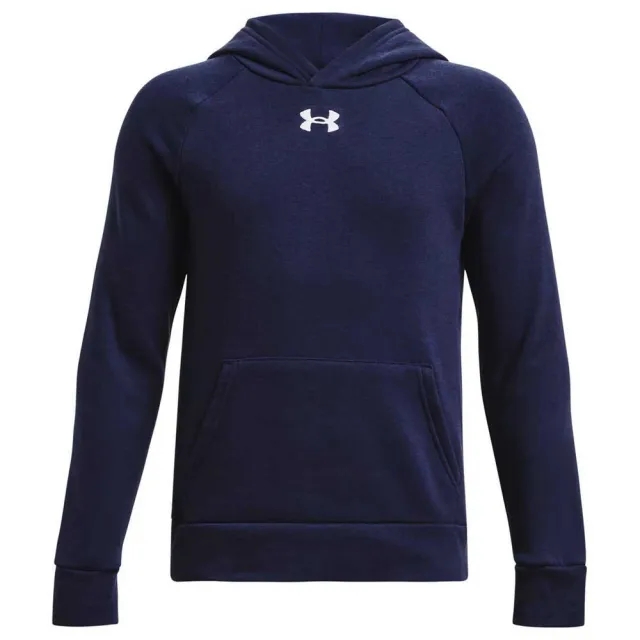 Boys'  Under Armour  Rival Fleece Hoodie Midnight Navy / White YXL (63 - 67 in)