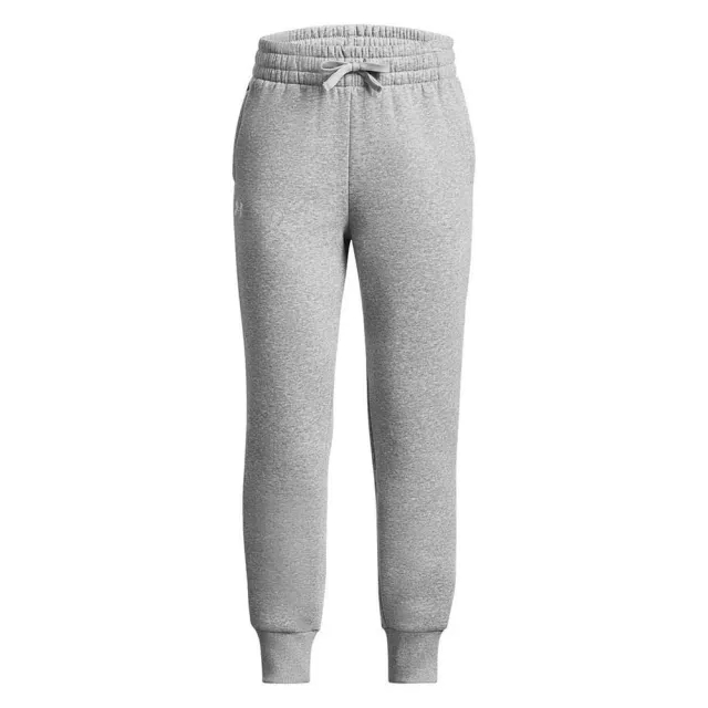 Girls'  Under Armour  Rival Fleece Joggers Mod Gray Light Heather / White YLG (59 - 63 in)
